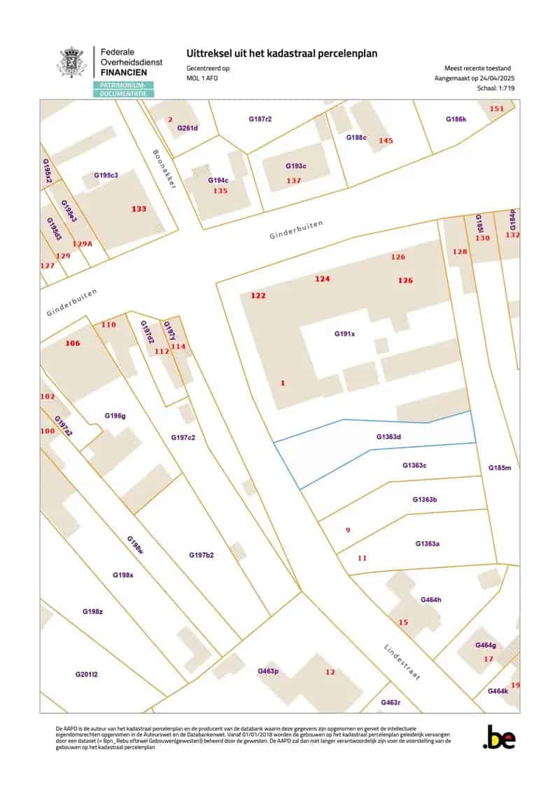 Bouwgrond te huur Ginderbuiten nabij Rondplein Mol