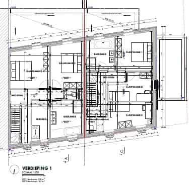 Bouwgrond Egem 699m² 1 of 2 Woningen Vergunning 5 slaapkamers