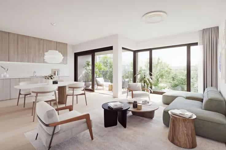 Appartement te koop Elsene 3 slaapkamers terras Spring Gardens