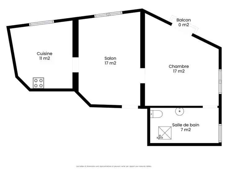 Appartement Te Koop 1 Slaapkamer La Roue 52m2