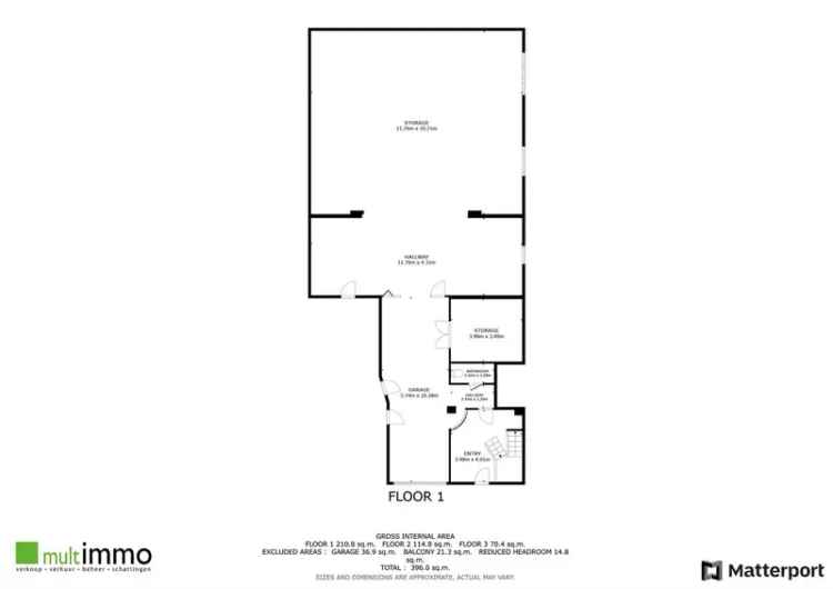 Ruim atelier met bijhorende woonst (duplex-appartement)