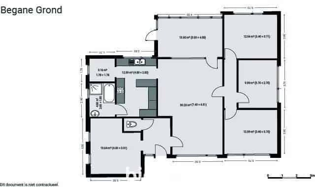 Gelijkvloerse woning te Peer - Renovatie nodig