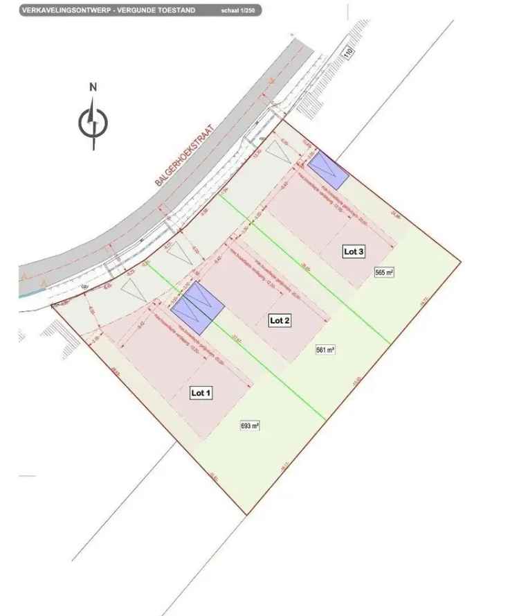 Bouwgrond (565 m 2) voor een open bebouwing te St. Jan