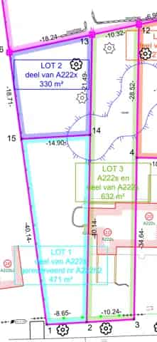 Bouwgrond Wondelgem 801m²