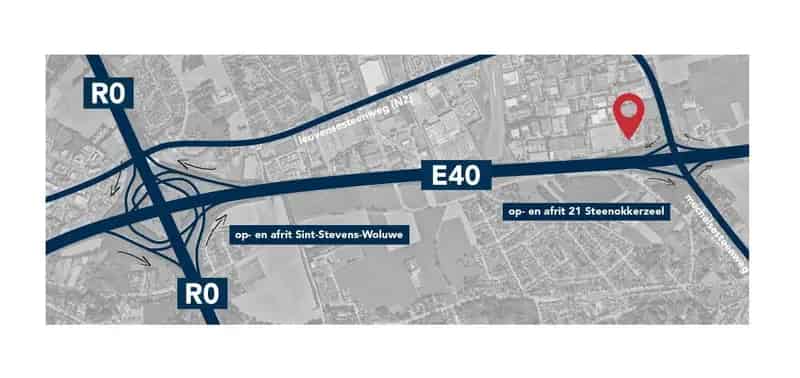 Kantoorruimte te huur Zaventem 450m² Nabij E40