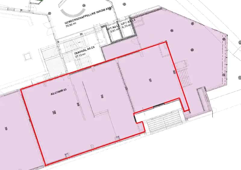 Handelsgelijkvloers 270m² Hasselt Centrum