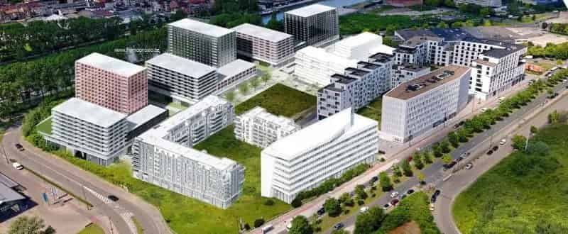 Nieuwbouw Kantoren te Huur Anderlecht City Dox