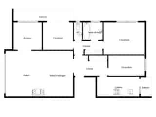 Appartement te koop Laken 4 slaapkamers 2 terrassen