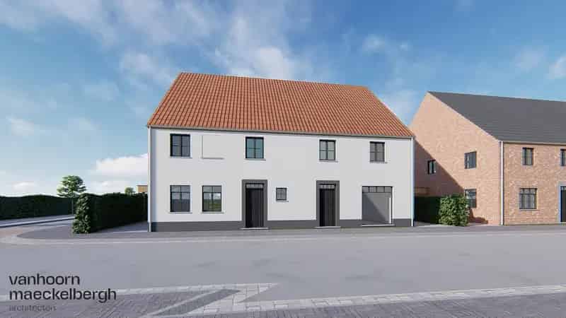 Vlakbij het centrum van Zevekote (Gistel) kan je deze nieuw te bouwen gezinswoning vinden. 
De woning maakt deel uit van een kleinschalig project met vier woningen in een landelijke stijl en ligt op de verbindingsweg tussen Zevekote en Gistel. 
Deze halfo