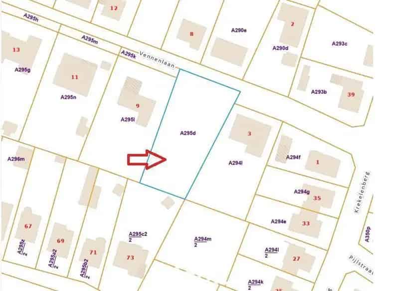 Bouwgrond 1603m² Rustig Gelegen Woonuitbreidingsgebied