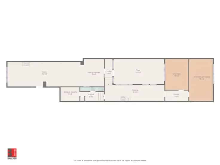 Appartement te Koop LAEKEN 2 slaapkamers Binnenplaats