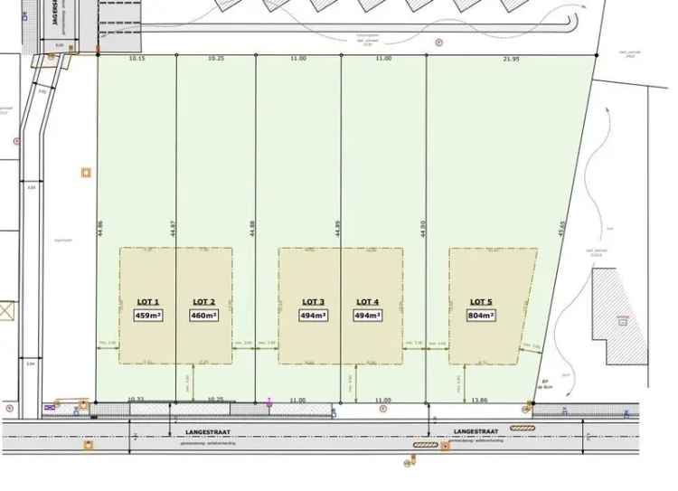 Bouwgrond Westende 804m² Topligging