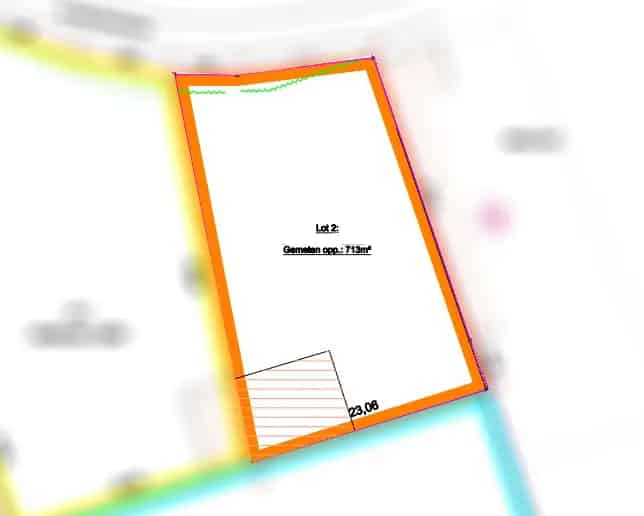 Bouwgrond Oudenaarde 713m²  Luxe Villa Perceel