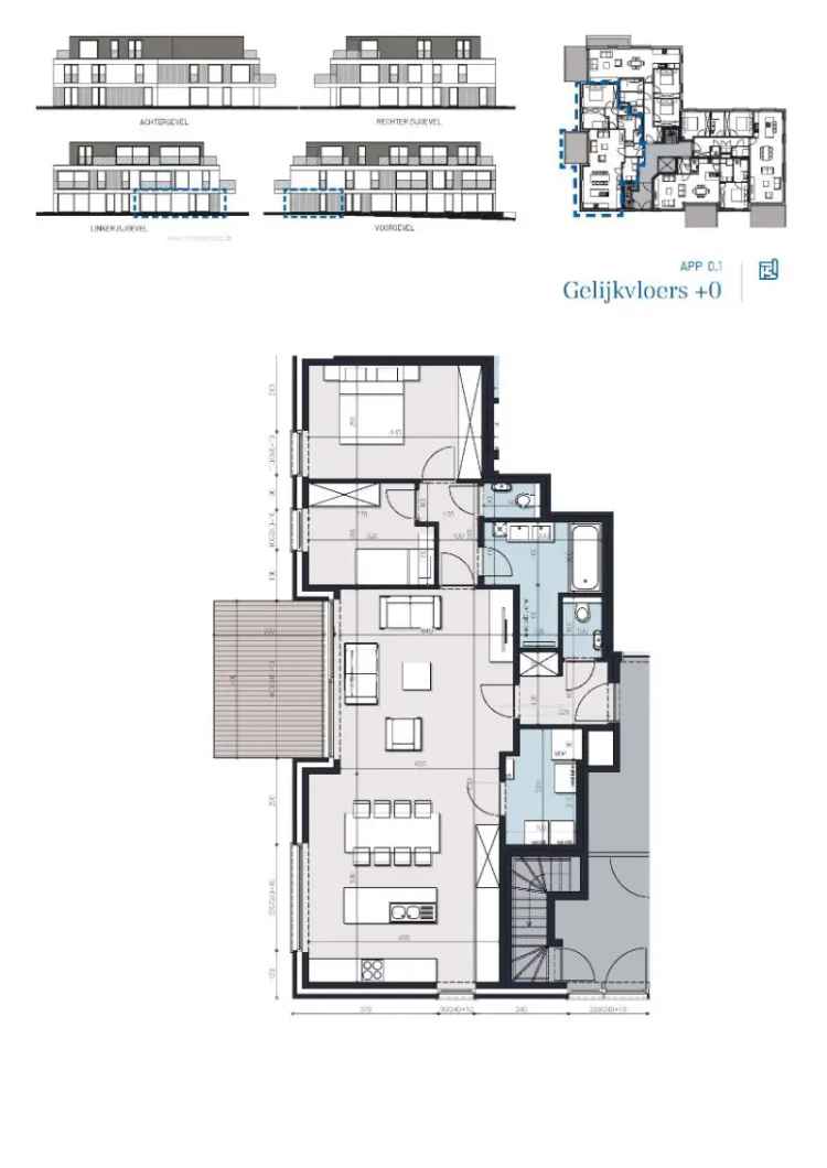 Nieuwbouw appartement te koop in Denderleeuw, Anjelierenlaan - Steenweg Denderleeuw