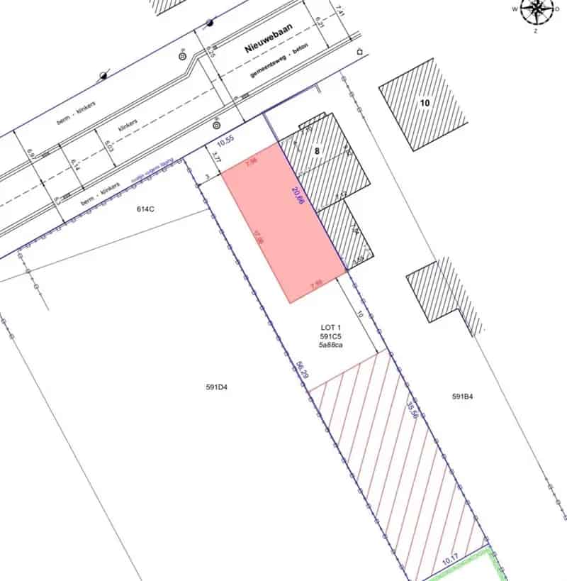 Bouwgrond HOB 588m² Voortkapel Centrum