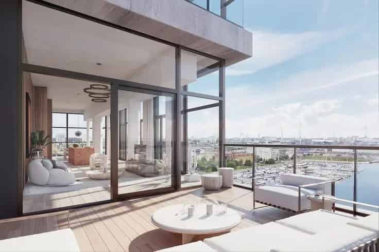 Penthouse Te Koop Antwerpen Twist Tower Luxe Uitzicht Zwembad
