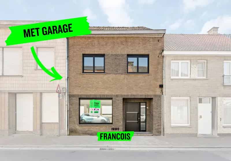 Rijwoning te koop Roesbrugge 3 slaapkamers garage tuin