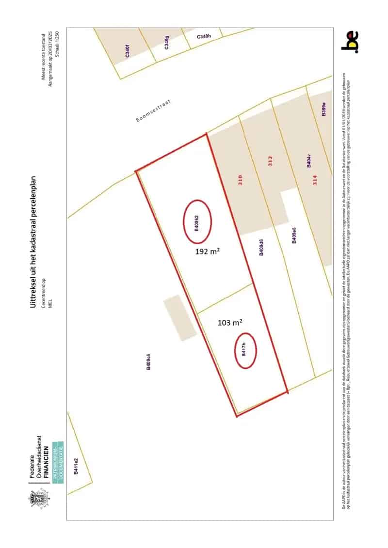 Bouwgrond 2 Appartementen Niel Nabij A12