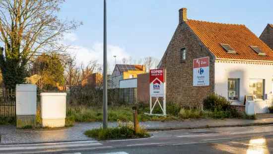 bouwgrond te koop in De Panne met landelijk uitzicht en ruimte