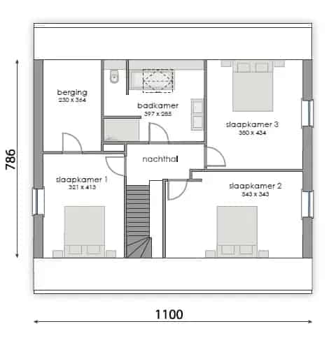 Bouwgrond Merelbeke 1112m² Open Bebouwing
