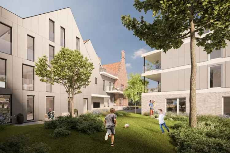 Hectaar realiseert Residentie De Gendarmerie: een modern nieuwbouwproject in combinatie met een klasse volle renovatie op de hoek van de Sint-Pieterskaai met de Vaartstraat te Brugge.