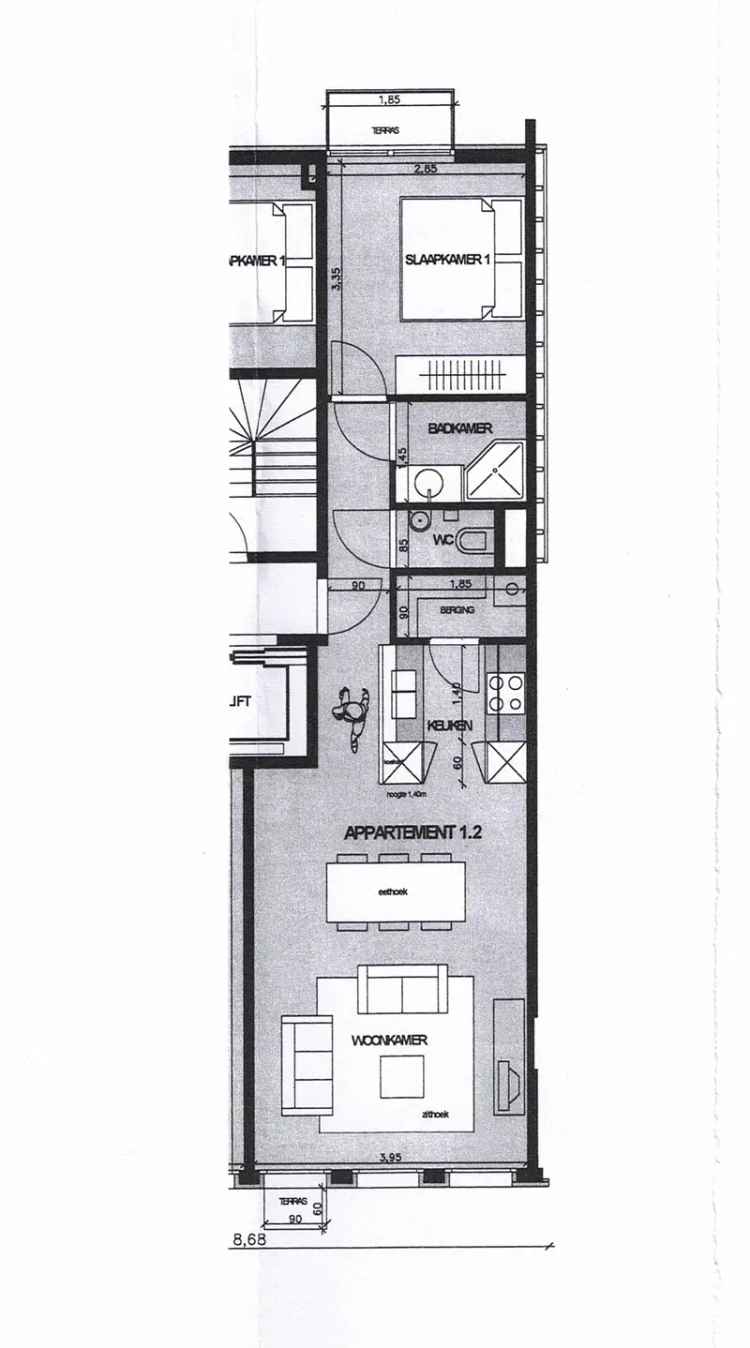 Te koop appartement in Deinze met balkon en vlakbij treinstation