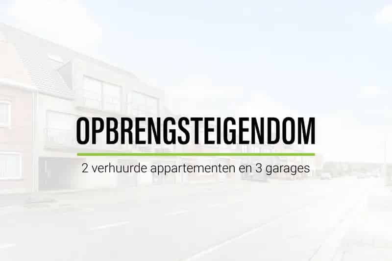Opbrengsteigendom 2 Duplex Appartementen 3 Garages Houthulst