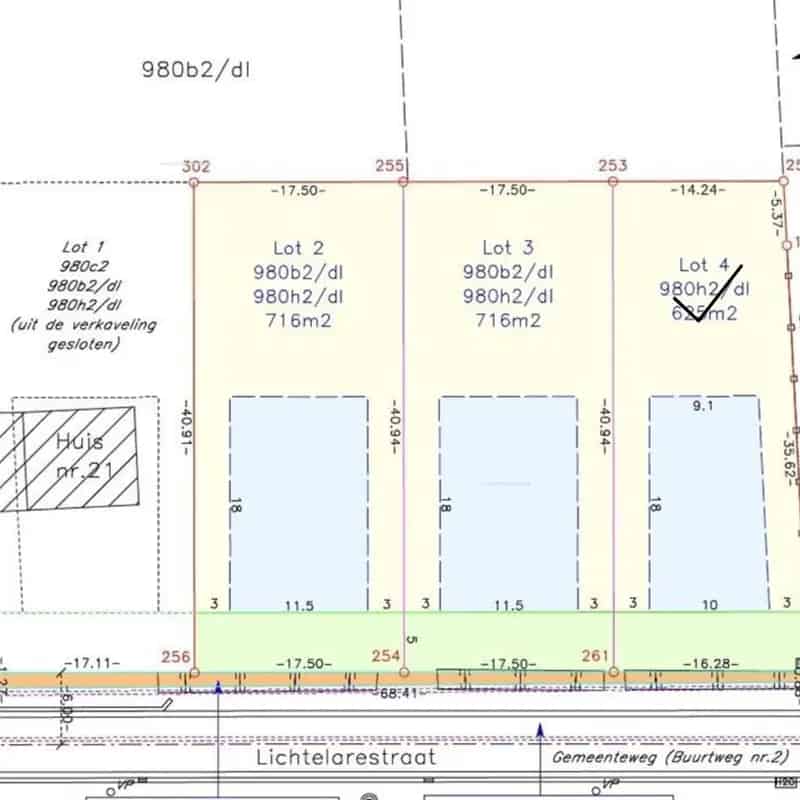Bouwgrond te koop Lochristi 716m²