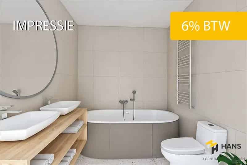 Nieuwbouwappartement Antwerpen 81m² 2 slaapkamers Zuidgericht terras