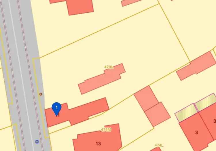 Projectgrond voor 2 halfopen woningen of 4 appartementen in Genk!