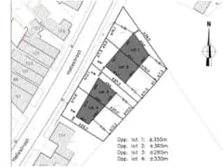 Bouwgrond Stekene RBT86711 - 4 kavels, halfopen bebouwing