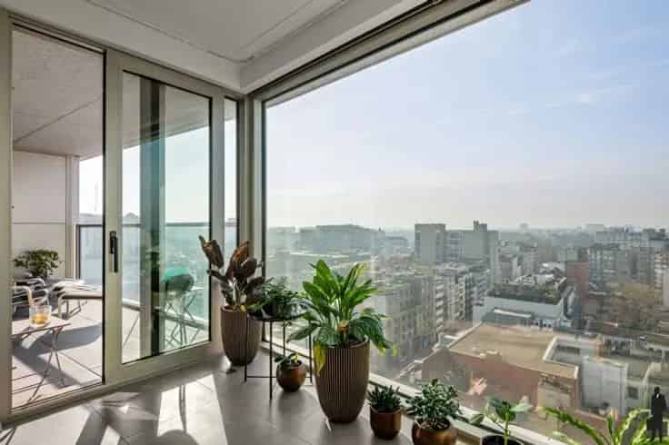 Zuidgericht Appartement Antwerpen Tower - Panoramisch Uitzicht