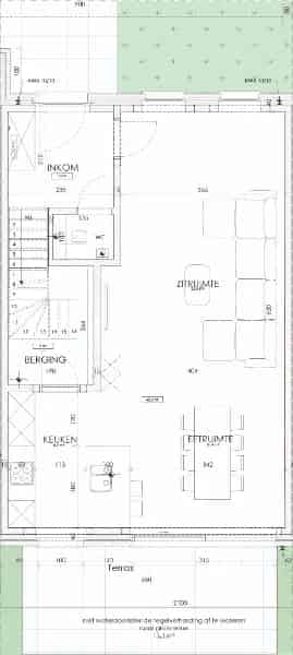 Nieuwbouwhuis 3 slaapkamers Zuidtuin Carport Hooglede