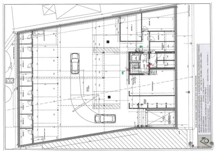 Te huur parkeerplaats in residentie Louis in Tremelo met handige ligging