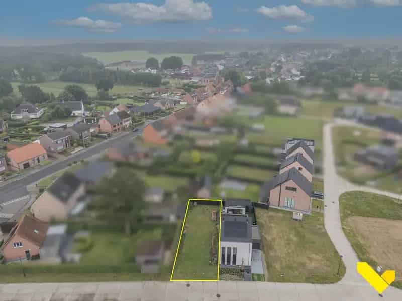 Bouwgrond Geel Bel 321m2 Halfopen Bebouwing Westgerichte Tuin