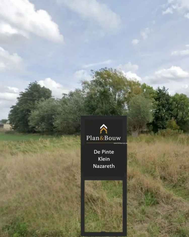 Bouwgrond te koop De Pinte 879m2 - Landelijk wonen nabij Gent