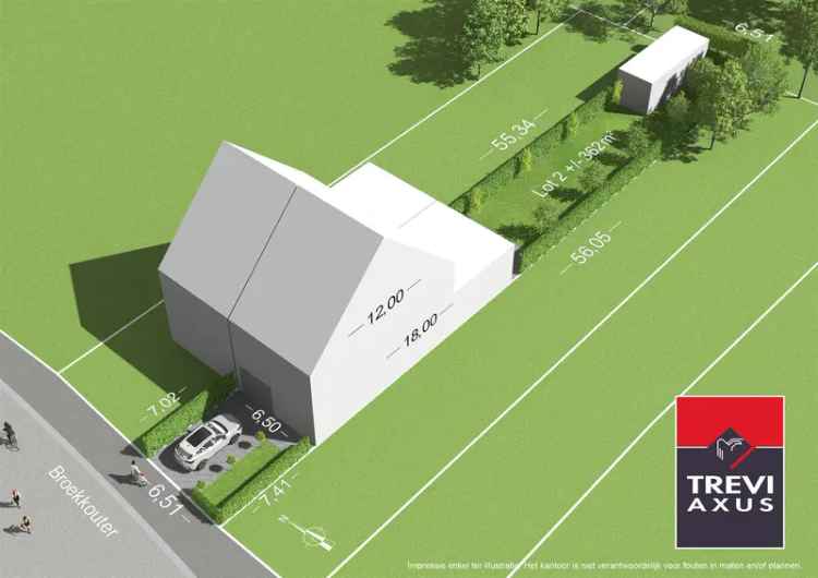 Bouwgrond 362m² Baasrode Gesloten Bebouwing Garage
