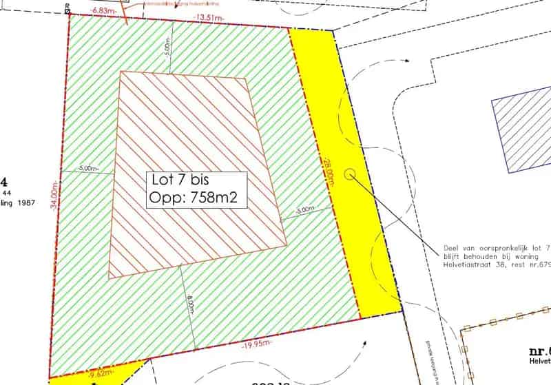 Bouwgrond Koksijde Rustig Zongericht 758m2
