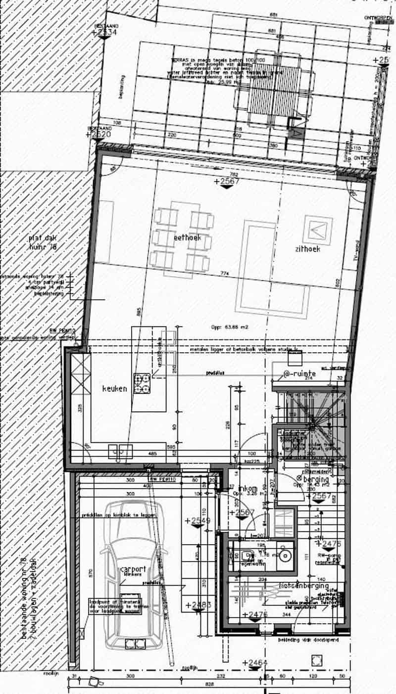 3 Slaapkamers Carport Woning Outer