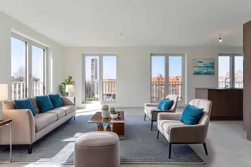 Nieuwbouwappartement Gent 90m2 2 slaapkamers terras
