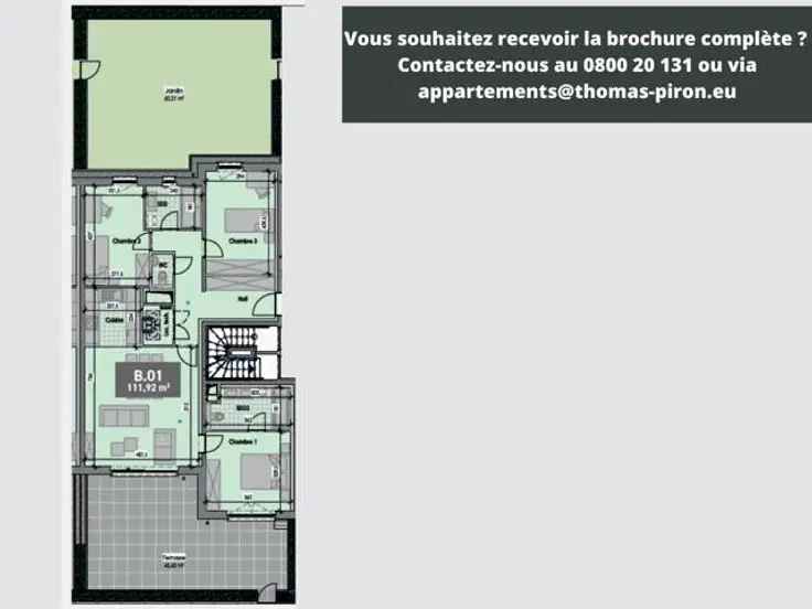 Te koop appartement in uitstekende staat met moderne voorzieningen