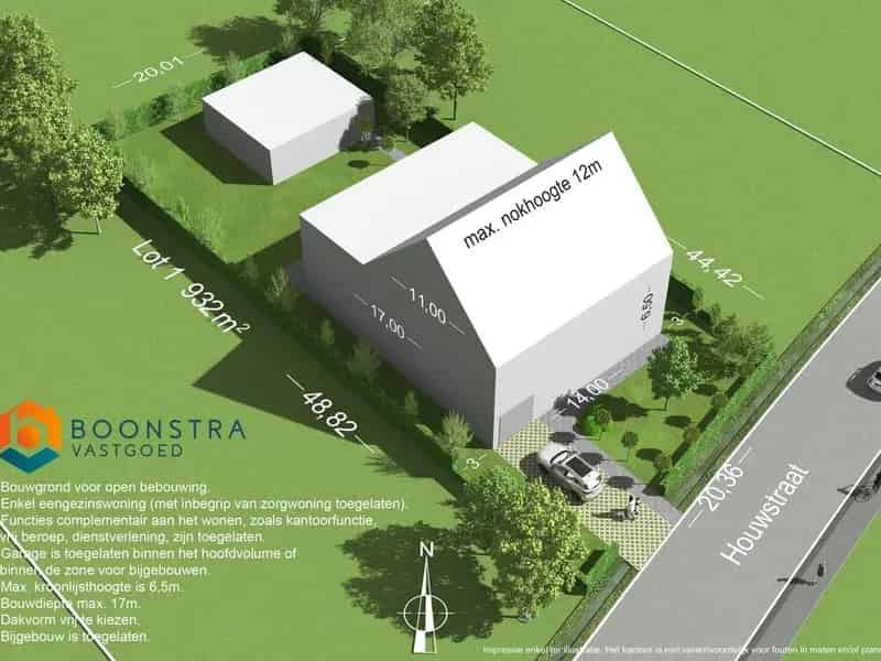 Bouwgrond te Beerzel 932m² Open Bebouwing