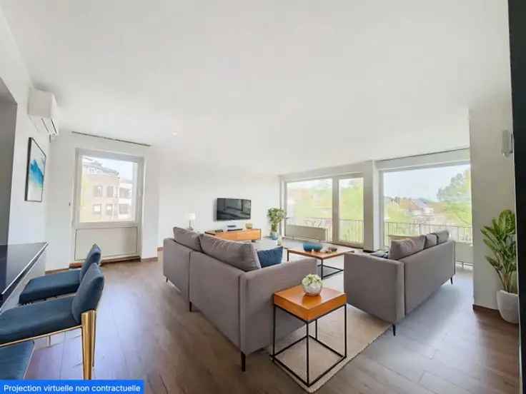 Appartement 3 slaapkamers Ukkel Terras Parkeerplaats