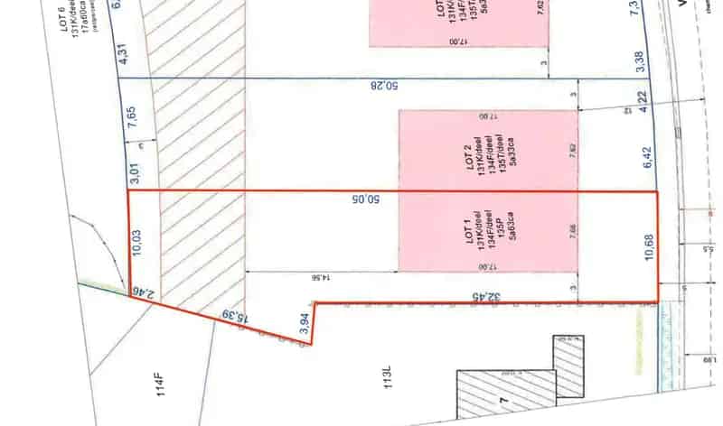 Bouwgrond Westerlo Landelijk 563m² Halfopen Bebouwing