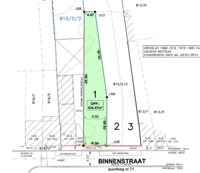 Bouwgrond Halfopen Bebouwing Aalst 4 are 34 centiare
