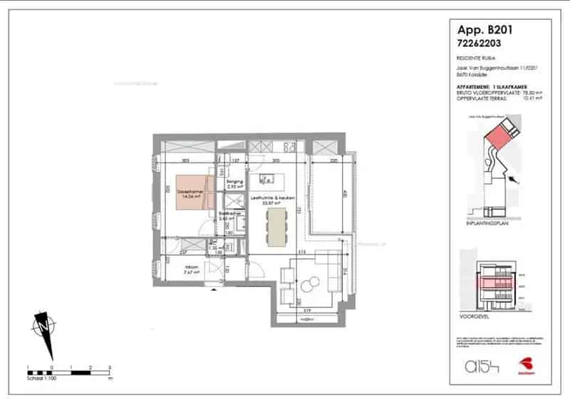 Nieuwbouw Appartement 1 Slaapkamer Koksijde