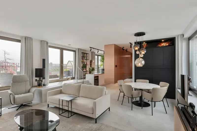 Luxe Penthouse Antwerpen Waterzicht 2 Terrassen Miele Keuken