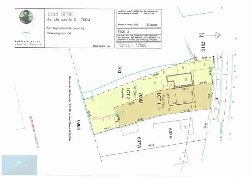 Halfopen bouwgrond Zutendaal Genk 922m²