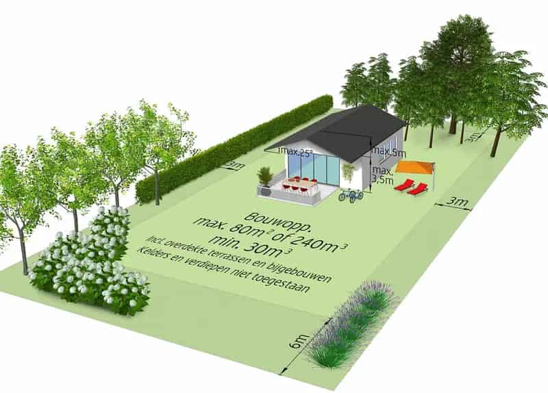Bouwgrond 1121m² Zeer Rustig Gelegen