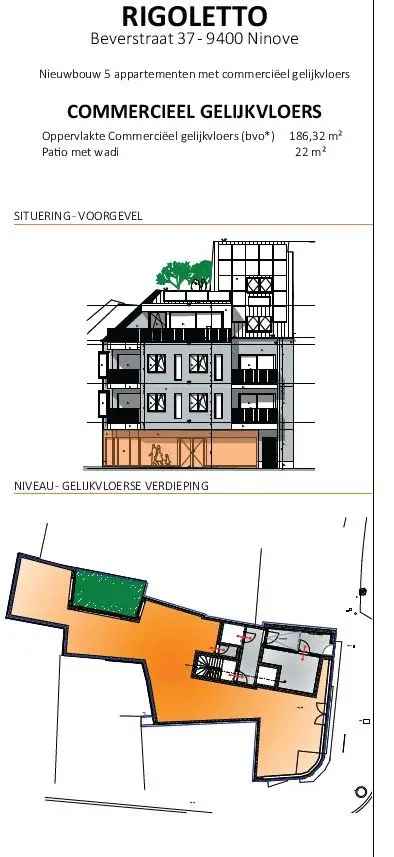 NIEUWBOUW COMMERCIEEL GELIJKVLOERS RIGOLETTO